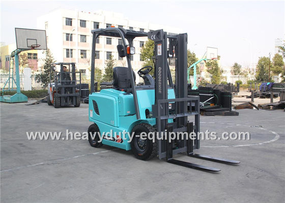 चीन Blue SINOMTP Battery Powered 1.5 Ton Forklift 500mm Load Centre With Full View Mast आपूर्तिकर्ता