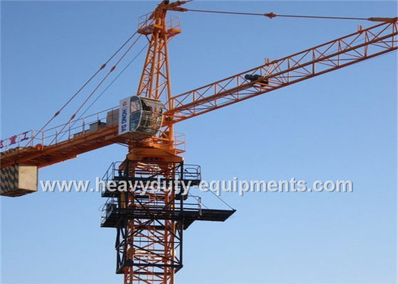 चीन Heavy Duty Construction Tower Crane 34M Free Height 5 Tons Max Load आपूर्तिकर्ता