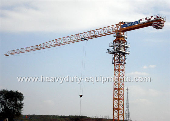 चीन Tower crane with free height 77m for max load of 25 tons equipped a hydraulic self raising mechanism आपूर्तिकर्ता
