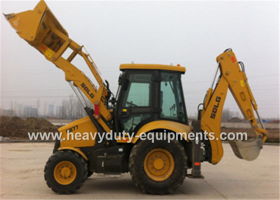 चीन Weichai Engine Road Construction Equipment Backhoe Loader B877 With 6 In 1 Bucket आपूर्तिकर्ता