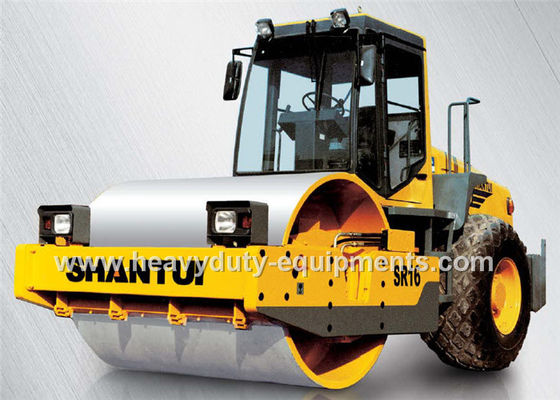 चीन Shantui SR16 single drum road roller with compacting width 2140mm, 112kw cummins engine आपूर्तिकर्ता