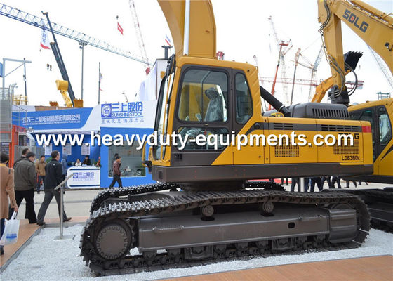 चीन 4.5km / h Hydraulic Crawler Excavator SDLG LG6360E 37800kg Overall Operating Weight आपूर्तिकर्ता