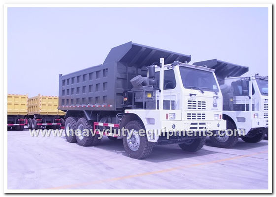 चीन HOWO 70tons Off road Mining Dump Truck Tipper 6*4 driving model 371hp with HYVA Hdraulic pump आपूर्तिकर्ता