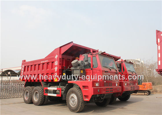 चीन Offroad Mining Dump Trucks / Howo 70 tons Mine Dump Truck with Mining Tyres आपूर्तिकर्ता