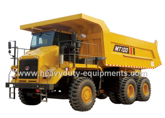 चीन 95 tons Off road Mining Dump Truck Tipper  405kW engine power drive 6x4 with 50m3 body cargo Volume आपूर्तिकर्ता