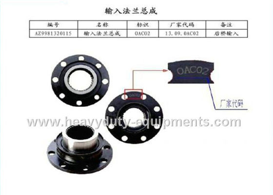 चीन Input flange assembly HOWO Spare Parts number AZ9981320115 FCC / SGS आपूर्तिकर्ता