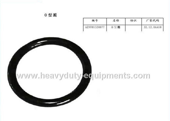 चीन HOWO Spare Parts O-ring part number AZ9981320077 for howo trucks आपूर्तिकर्ता