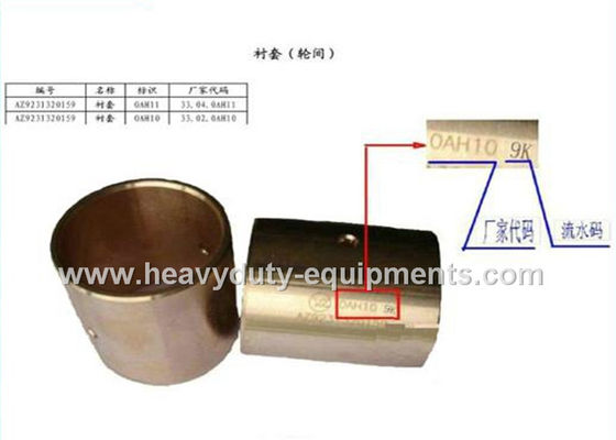 चीन sinotruk spare part wheel Bushing part number AZ9231320159 for howo trucks आपूर्तिकर्ता